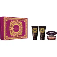 Versace Edt Spray 50ml/Shower Gel 50ml/Body Lotion 50ml Crystal Noir Giftset