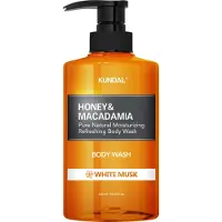 Kundal Honey & Macadamia White Musk sanftes Duschgel mit feuchtigkeitsspendender Wirkung 500 ml
