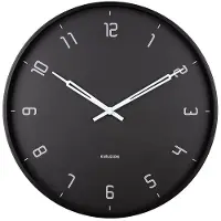Karlsson - Wanduhr Stark - Schwarz - Ø40cm