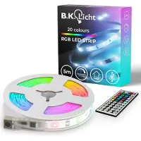 B.K.Licht 5m LED Band Streifen RGB Stripe Licht-Leiste Lichtschlauch + Farbwechsel