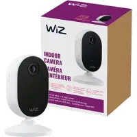 WiZ Connected Indoor Kamera, Drinnen, Verkabelt & Kabellos, Amazon Alexa & Google Assistant, Tisch/Wand, Weiß, Sphärisch