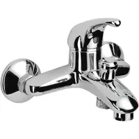 Herzbach LARGO Wannenbatterie Aufputz Chrom