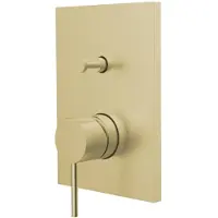 Herzbach DESIGN iX PVD Wannenbatterie Farbset Brass Steel