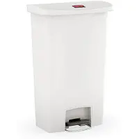 Rubbermaid 1883557, 49 l, Rechteckig, Kunststoff, Harz, Weiß, Terrasse, Kunststoff
