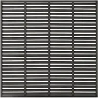 vidaXL Lamellenzaun WPC 180x180 cm Dunkelgrau