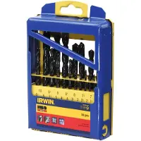 Irwin WIERTLO METAL HSS DIN-338 KOMPLET 19szt. 1.0 - 10.0 mm co 0.5 mm