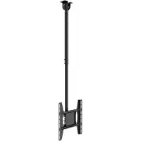 Hagor PLD Single Medium - Befestigungskit (Deckenmontage) - für Flachbildschirm - Schwarz - Bildschirmgröße: 81-124 cm (32"-49") - Montageschnittstelle: bis zu 400 x 400 mm