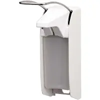 Ophardt hygiene plus IMP Seifen-/Desinfektionsmittelspender 1417467 , Für 500 ml - Flaschen, Aluminium, weiß, ELS P/24