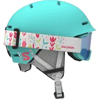 Salomon Skihelm Player Combo Kinder Aruba Blue-49 - 53 cm