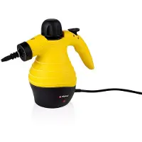 Alpina Dampfreiniger - Handdampfreiniger - kompakt & tragbar - tötet Bakterien - mit 10 Zubehörteilen - 1050 Watt