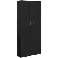 vidaXL - Bücherregal - 82.5x30.5x185.5 - cm - handgefertigt - Holz - schwarz