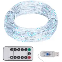 vidaXL LED-Lichterkette mit 150 LEDs Kaltweiß 15 m