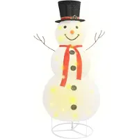 vidaXL SnowGlow Weihnachtsschneemann 184 cm Weiß mit LED Lichtern - 200 Lichter