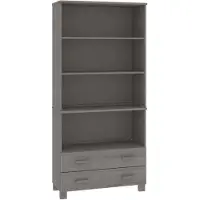 vidaXL Highboard HAMAR Massivholz Kiefer Hellgrau