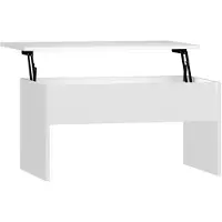 vidaXL Couchtisch Weiß 80x50,5x41,5 cm Holzwerkstoff
