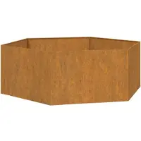 vidaXL Pflanzkübel Rostig 138x120x45 cm Cortenstahl