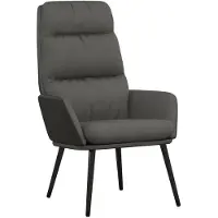vidaXL Relaxsessel Dunkelgrau Stoff