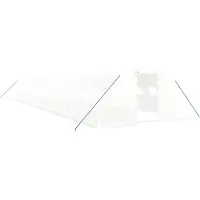 vidaXL Gewächshaus mit Stahlrahmen Weiß 72 m² 18x4x2 m