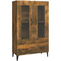 vidaXL Highboard Räuchereiche 70x31x115 cm Holzwerkstoff
