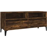 vidaXL TV-Schrank Räuchereiche 100x34,5x44,5 cm Holzwerkstoff