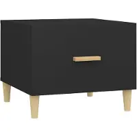 vidaXL Couchtisch Schwarz 50x50x40 cm Holzwerkstoff