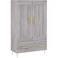 vidaXL Highboard Grau Sonoma 69,5x31x115 cm Holzwerkstoff