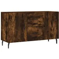 vidaXL Sideboard Räuchereiche 100x36x60 cm Holzwerkstoff