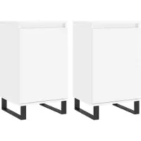 vidaXL Sideboards 2 Stk. Weiß 40x35x70 cm Holzwerkstoff