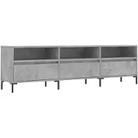vidaXL TV-Schrank Betongrau 150x30x44,5 cm Holzwerkstoff