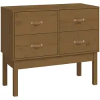 vidaXL Konsolenschrank Honigbraun 90x40x78 cm Massivholz Kiefer