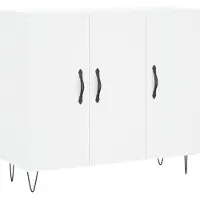 vidaXL Sideboard Weiß 90x34x80 cm Holzwerkstoff