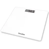 Terraillon Tsquare, Elektronische Personenwaage, 180 kg, 100 g, Weiß, kg, lb, ST, Quadratisch
