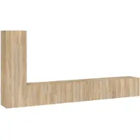 vidaXL 3-tlg. TV-Schrank-Set Sonoma-Eiche Holzwerkstoff