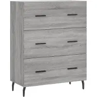 vidaXL Sideboard Grau Sonoma 69,5x34x90 cm Holzwerkstoff