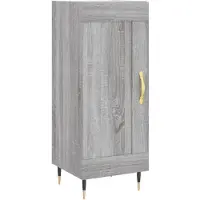 vidaXL Sideboard Grau Sonoma 34,5x34x90 cm Holzwerkstoff