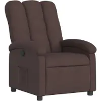 vidaXL Relaxsessel Dunkelbraun Stoff