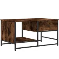 vidaXL Couchtisch Räuchereiche 85,5x51x45 cm Holzwerkstoff