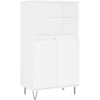 vidaXL Highboard Weiß 60x36x110 cm Holzwerkstoff