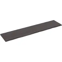 vidaXL Tischplatte Dunkelbraun 220x50x2-4cm Massivholz Eiche 3156466