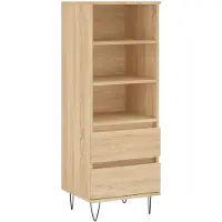vidaXL Highboard Sonoma-Eiche 40x36x110 cm Holzwerkstoff