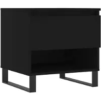 vidaXL Couchtisch Schwarz 50x46x50 cm Holzwerkstoff