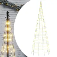 vidaXL LED-Weihnachtsbaum 550 LEDs Warmweiß 300 cm