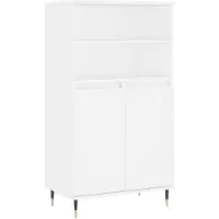 vidaXL Highboard Weiß 60x36x110 cm Holzwerkstoff