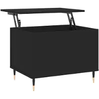 vidaXL Couchtisch Schwarz 60x44,5x45 cm Holzwerkstoff