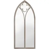vidaXL Spiegel Sandfarben 100x45 cm Eisen für den Innenbereich