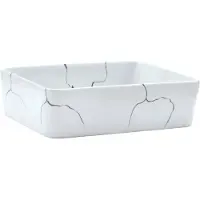 vidaXL Aufsatzwaschbecken Weiß Rechteckig 46x35,5x13cm Keramik