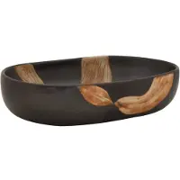 vidaXL Aufsatzwaschbecken Schwarz Oval 59x40x14 cm Keramik