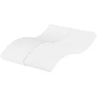 vidaXL Schaumstoffmatratze Weiß 120x200 cm Härtegrad H2 H3
