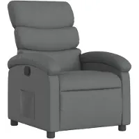 vidaXL Relaxsessel Dunkelgrau Stoff