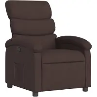 vidaXL Relaxsessel Dunkelbraun Stoff